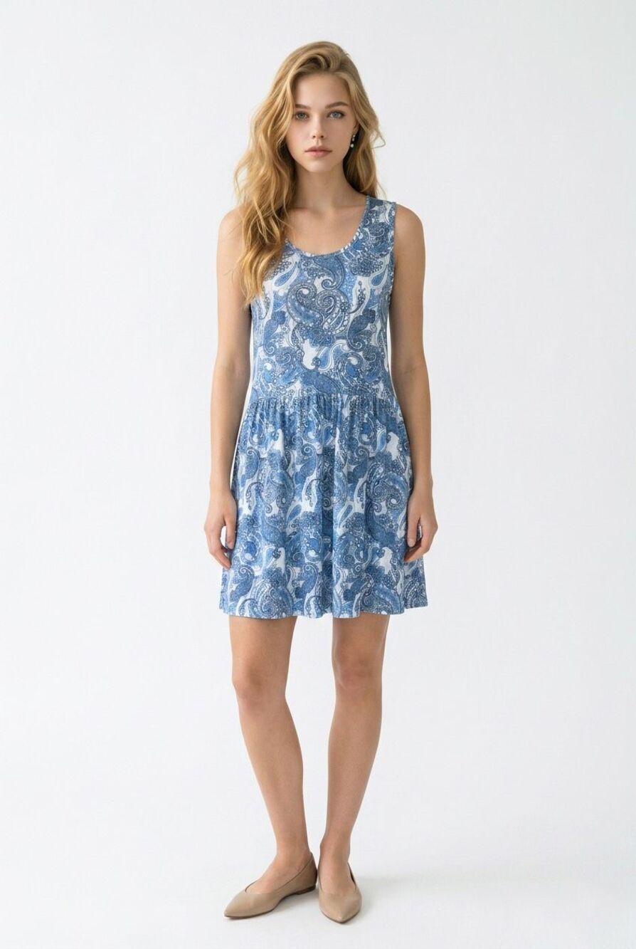 No Brand Knit Printed Tank Dress Sz XL NWOT